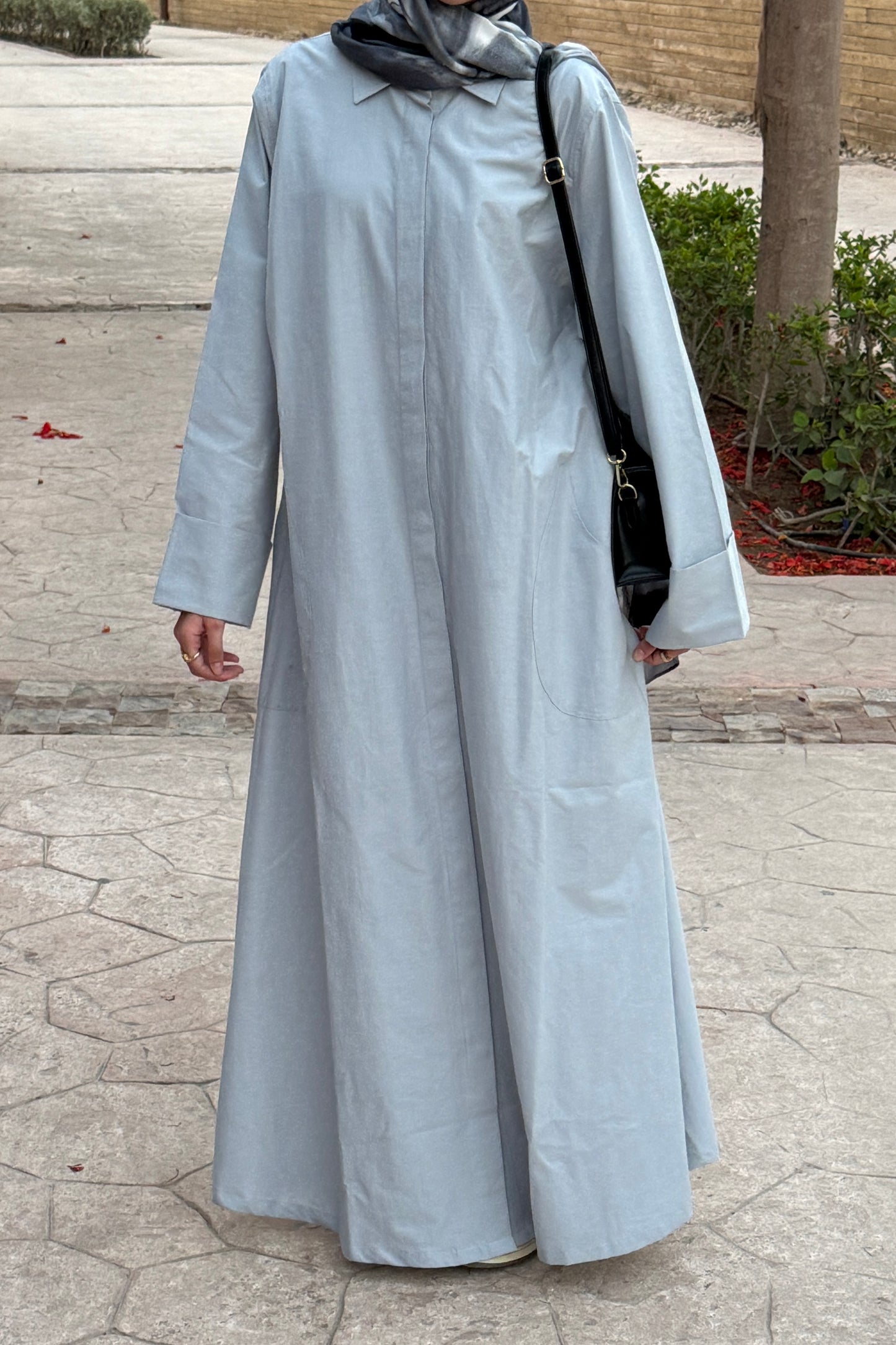 The Shirt Dress in Grey