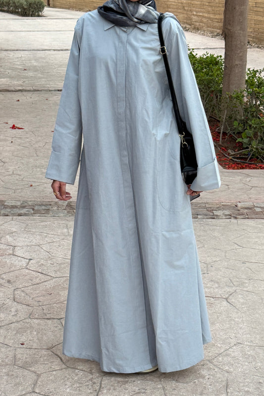 The Shirt Dress in Grey