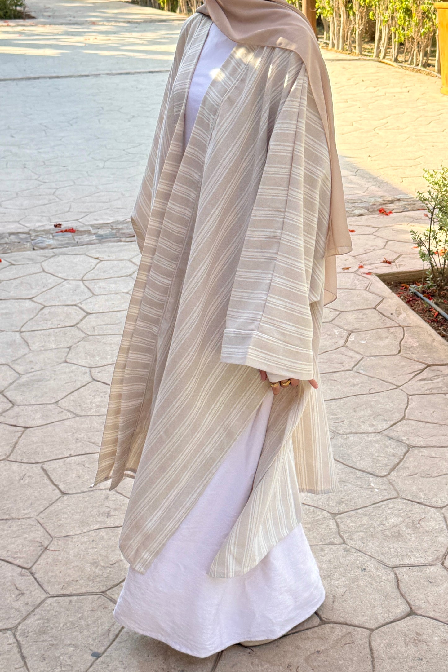Striped Linen Cardigan