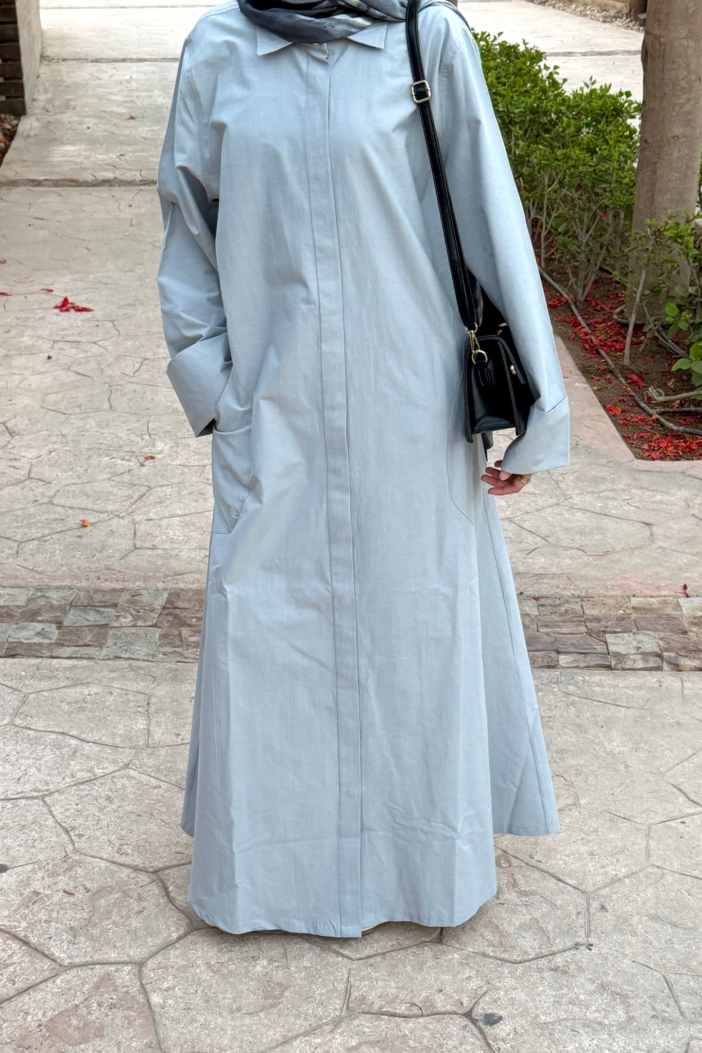 The Shirt Dress in Grey