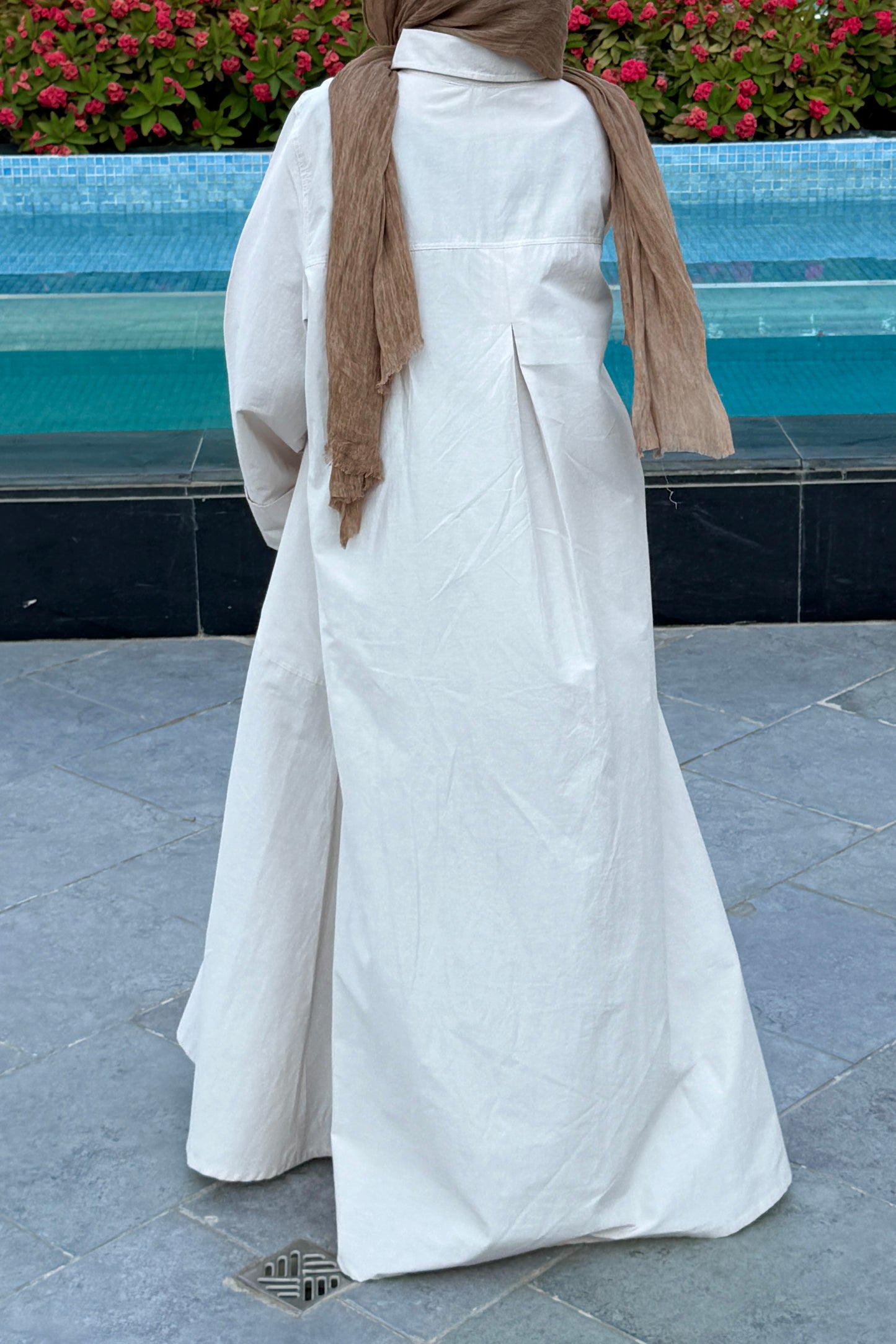 The Shirt Dress in Beige