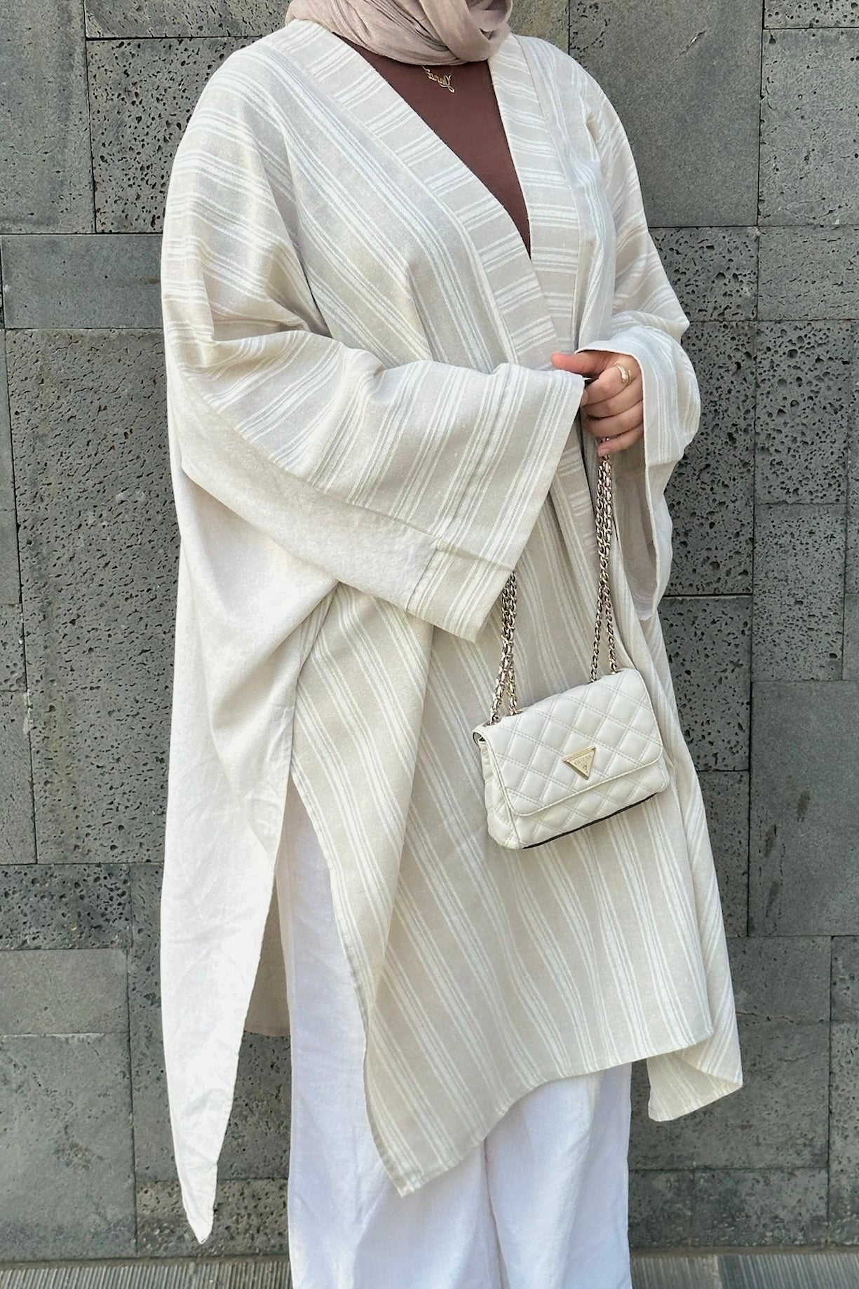 Split Linen Cardigan