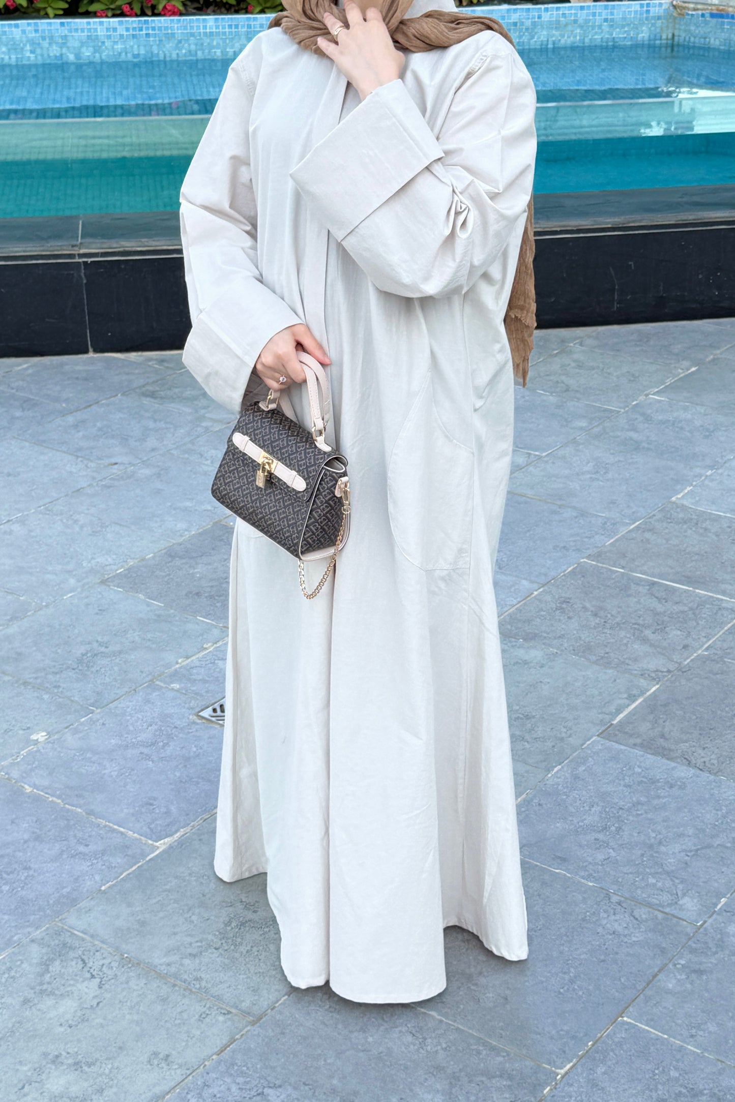 The Shirt Dress in Beige