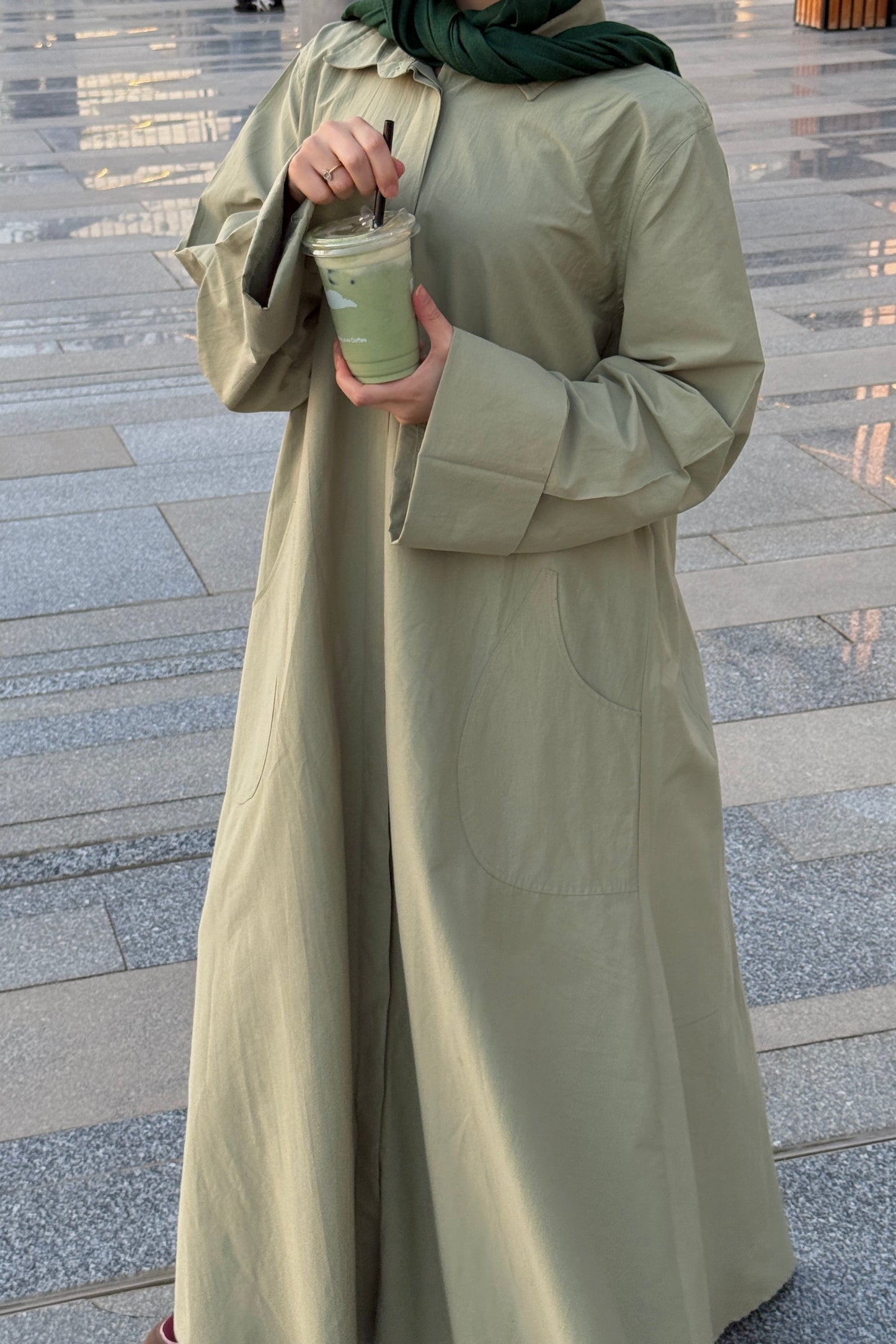 The Shirt Dress in Mint
