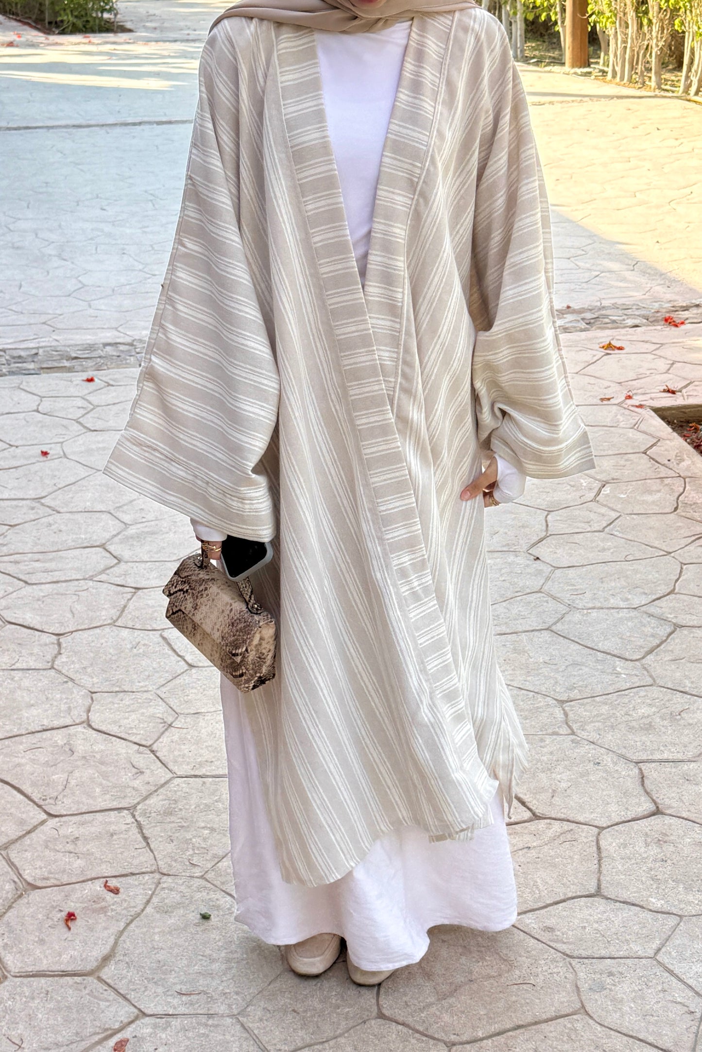 Striped Linen Cardigan