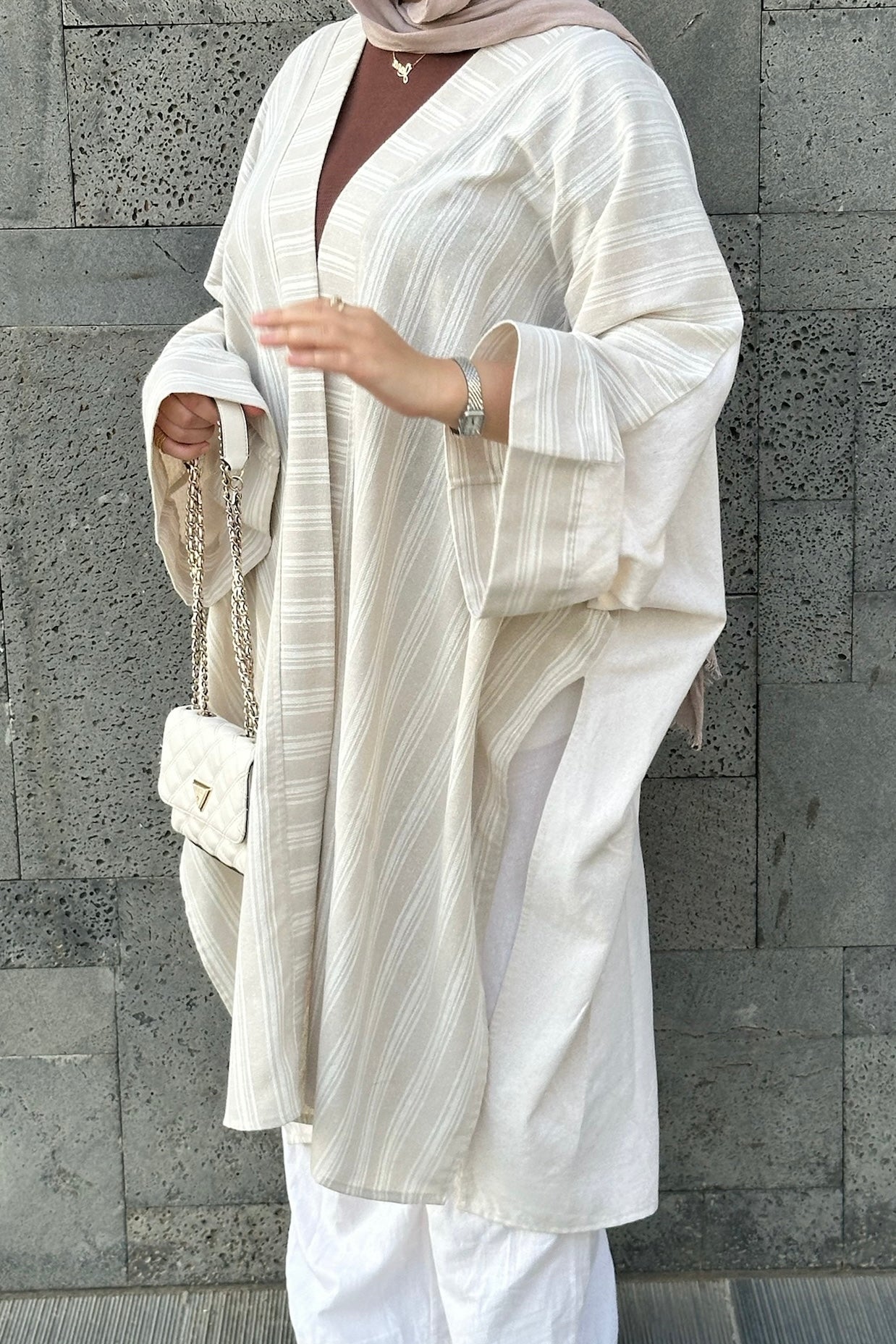 Split Linen Cardigan