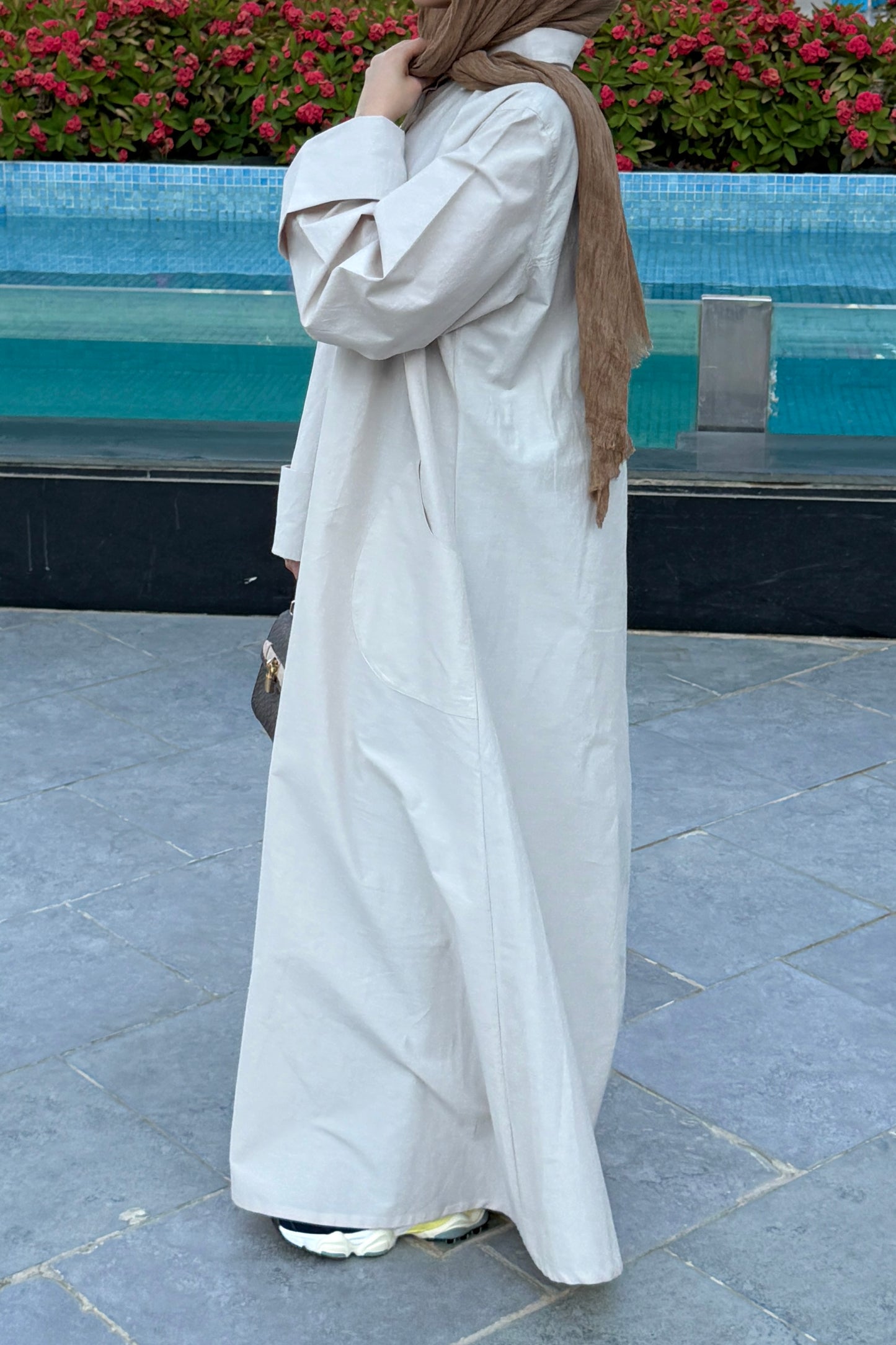 The Shirt Dress in Beige