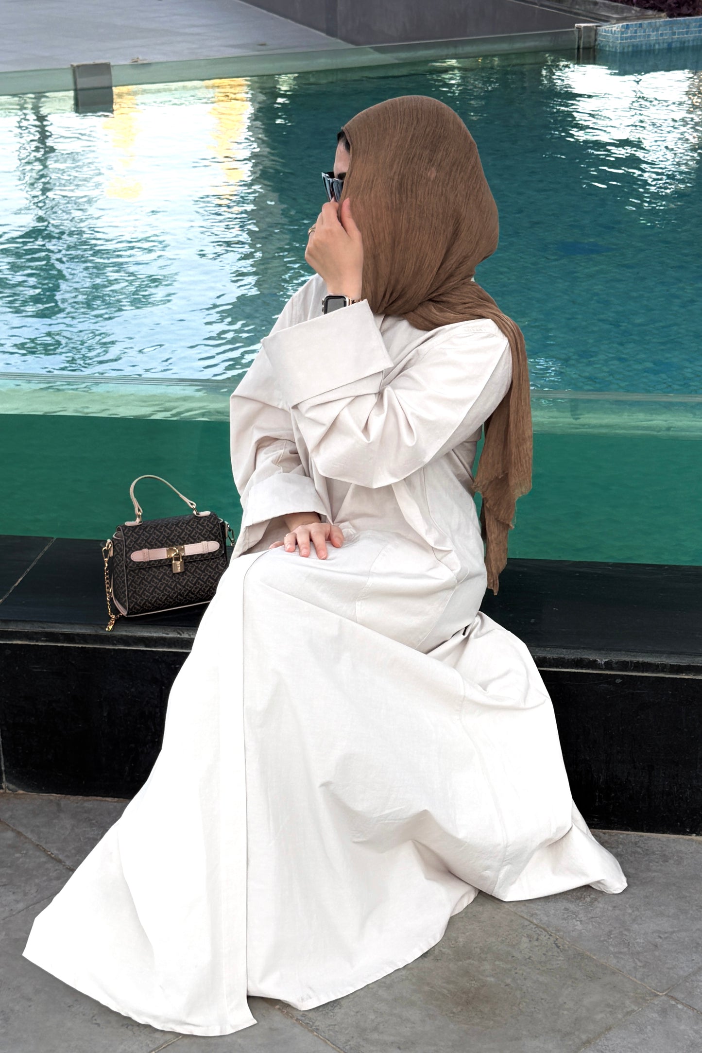 The Shirt Dress in Beige