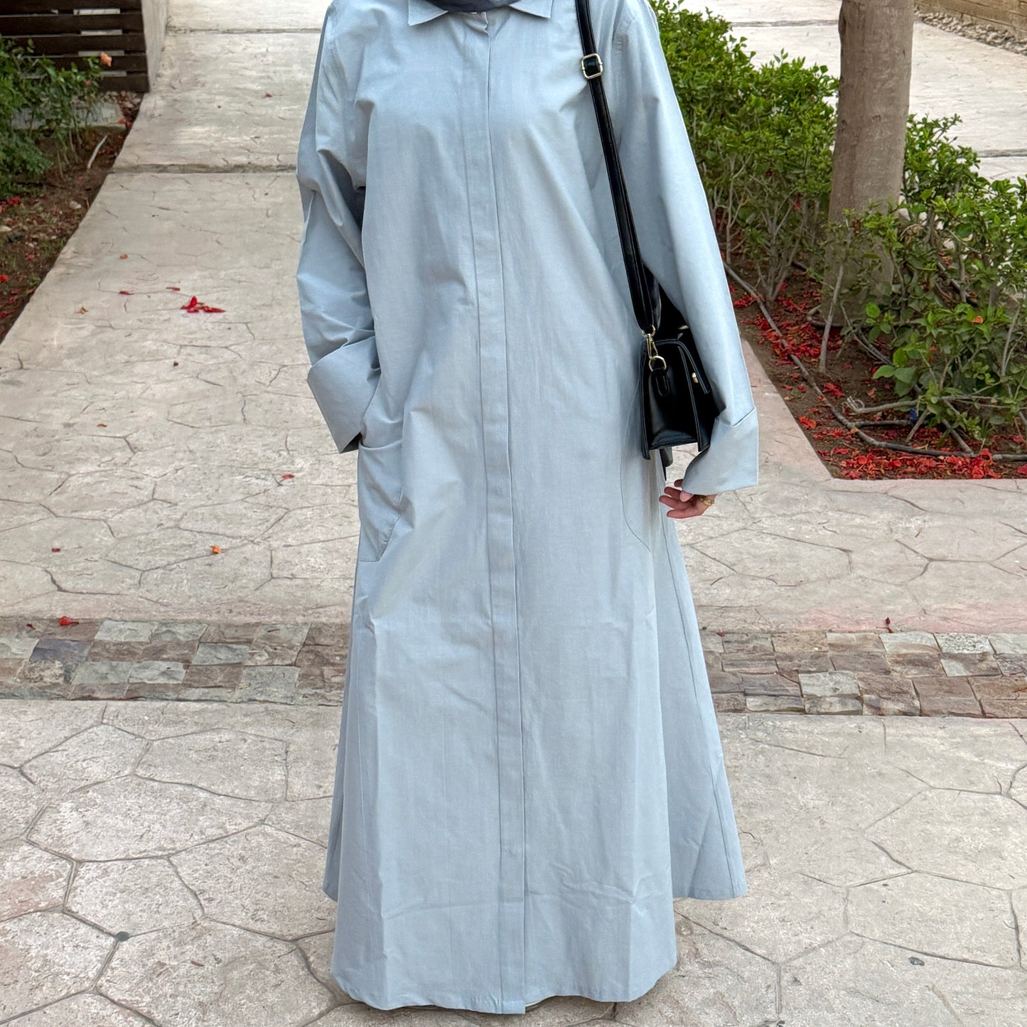 The Shirt Dress in Grey