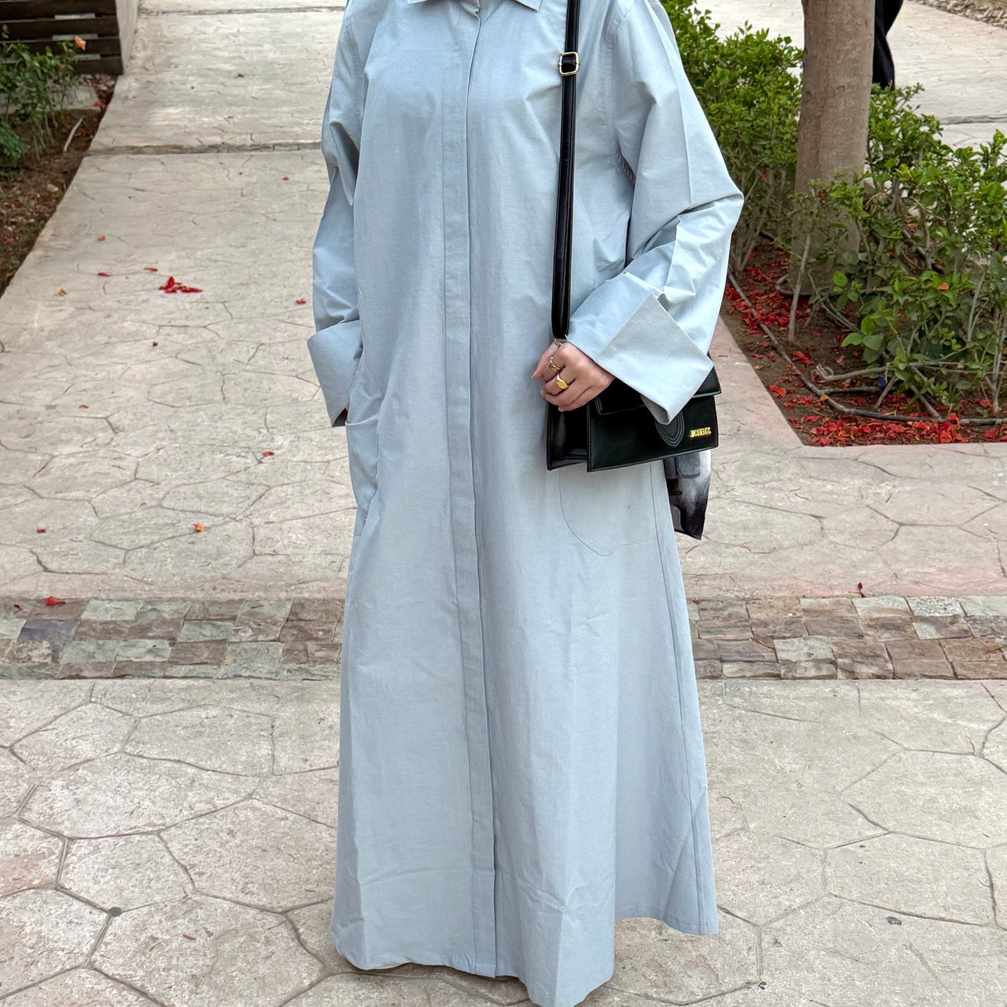 The Shirt Dress in Grey