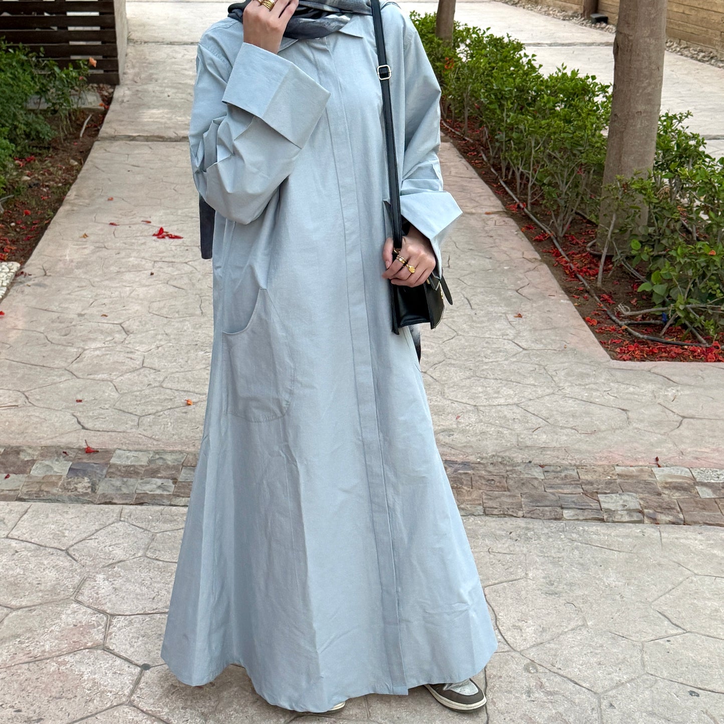 The Shirt Dress in Grey