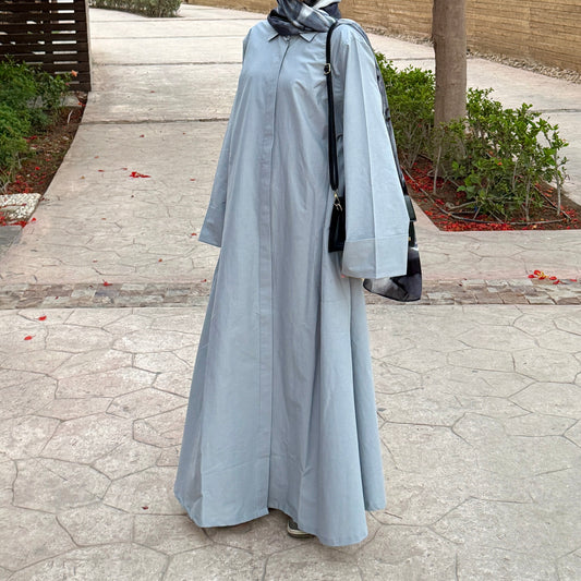 The Shirt Dress in Grey