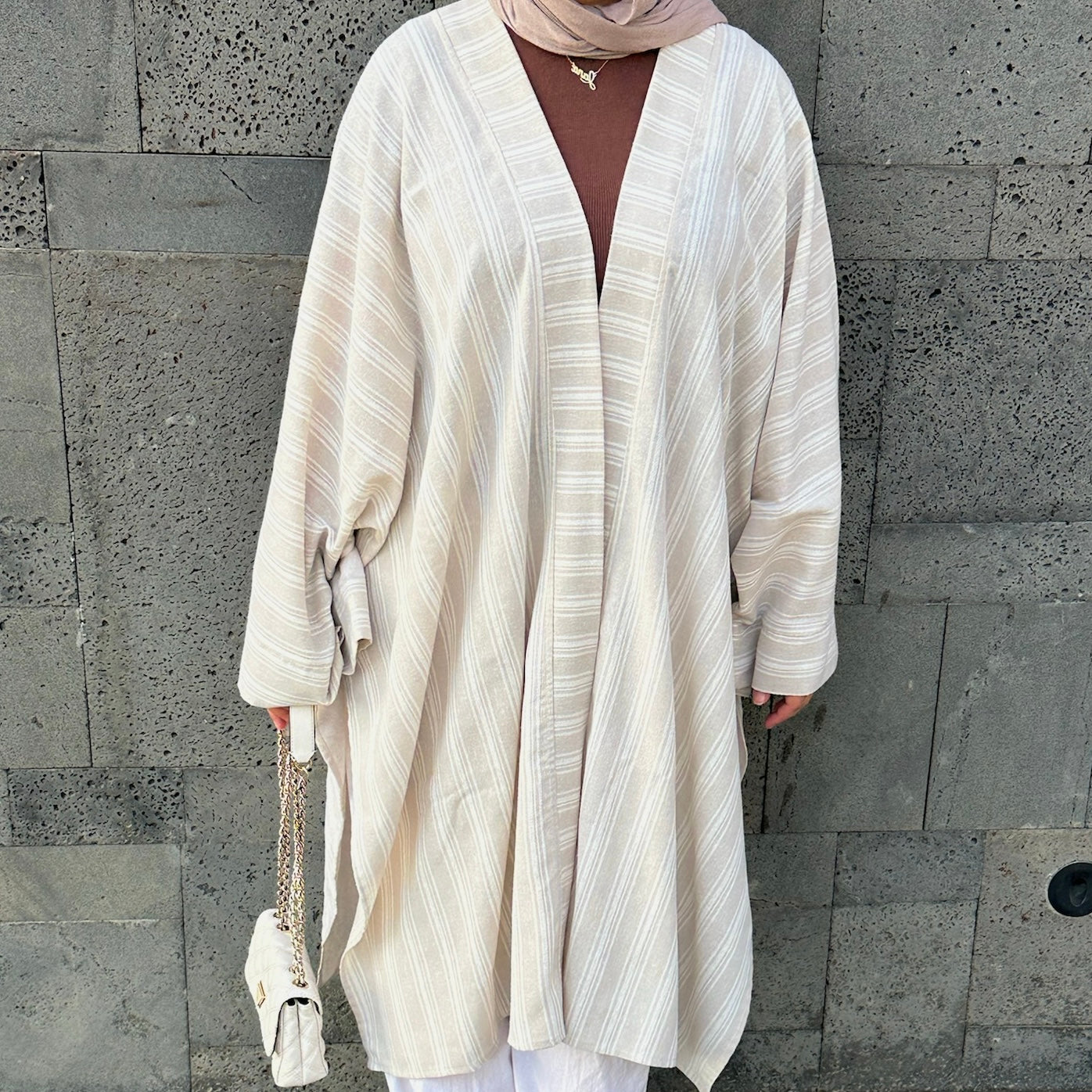 Split Linen Cardigan