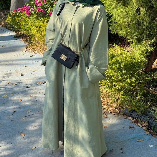 The Shirt Dress in Mint